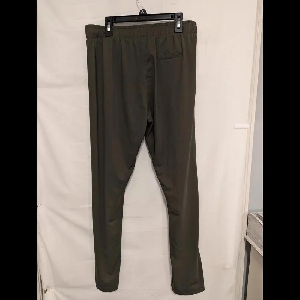 Zyia Women's Green Drawstring Nylon/Spandex Activewear Running Pants Size Medium